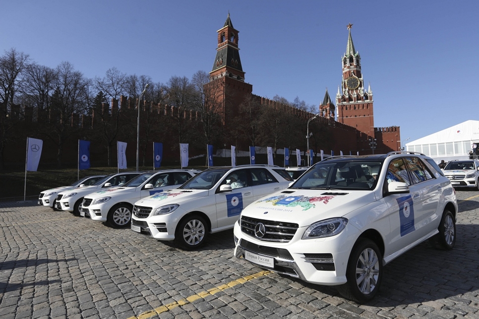 afp. Dimitríj Medvegyev, olimpia, mercedes 