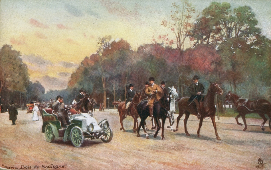1900 körül - Párizs, Franciaország: korabeli képeslap