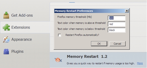 Memory restart